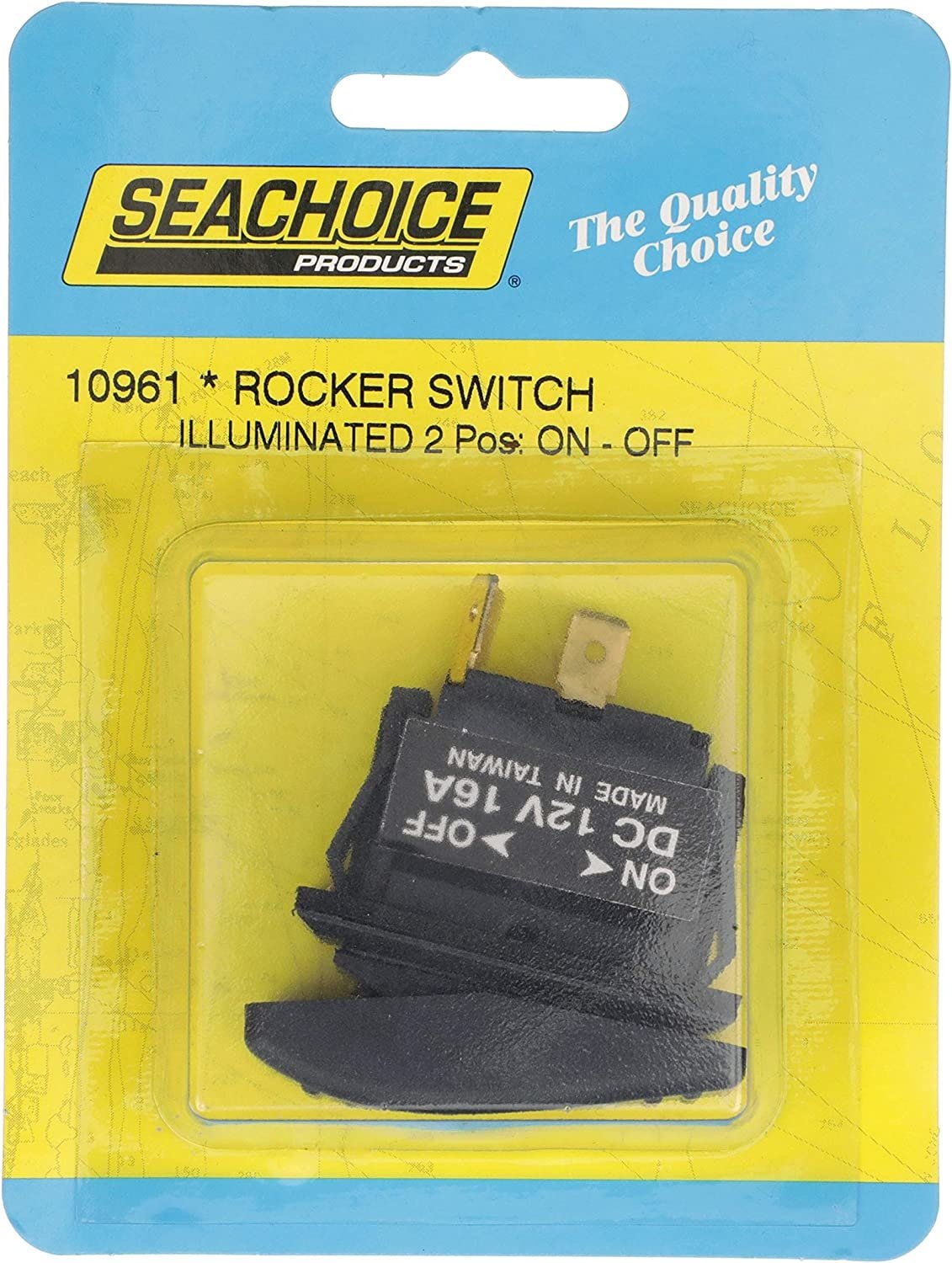 Seachoice 10961 - Rocker Switch Illuminated , On /Off