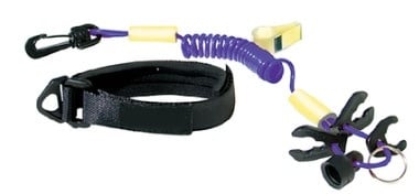 Seachoice 11723 - Ultimate Lanyard Purple/Yellow 4 KEYS