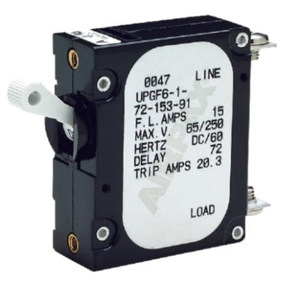 Seachoice 13101 - Circuit breaker 10 AMP AC/DC Single Pole Breaker UL & CSA Approved.