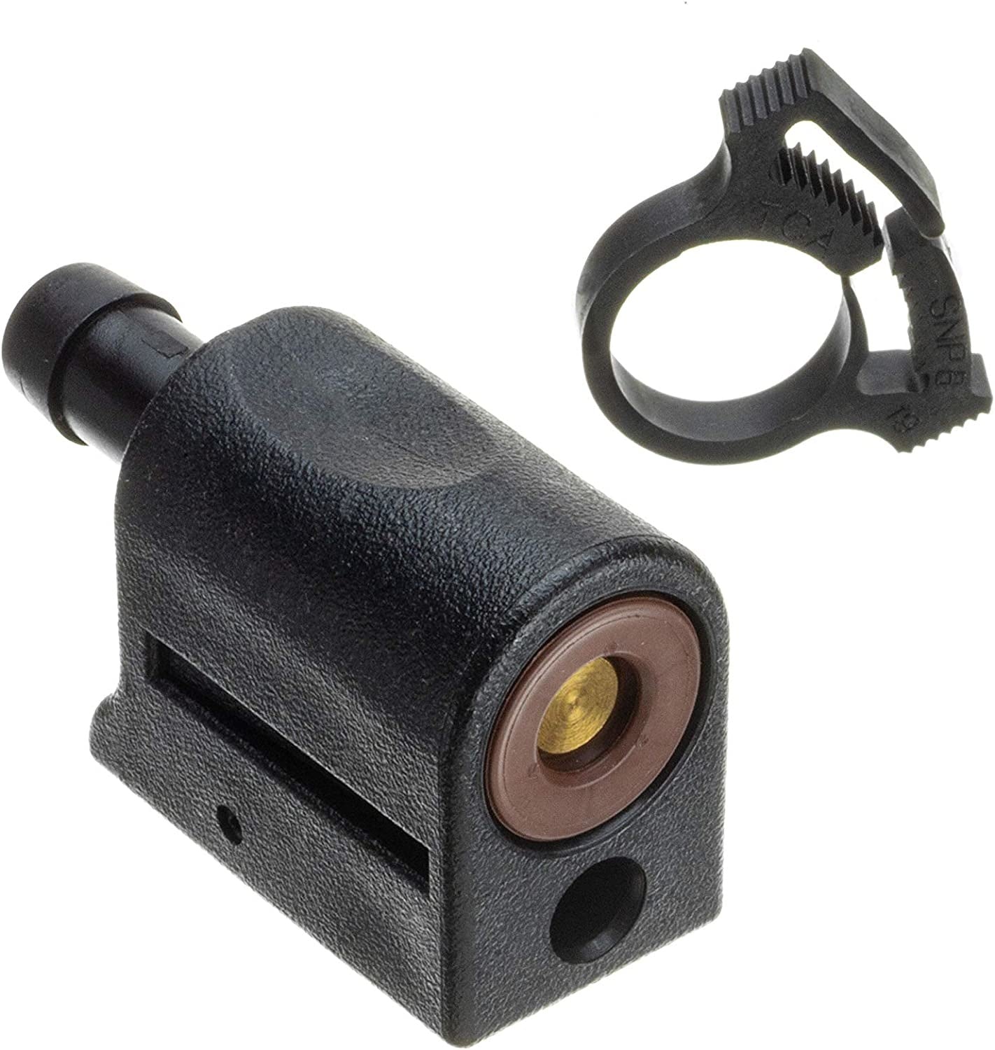 Quicksilver 13563Q3 - 1 Double Seal Fuel Fitting Connector and 1 Hose Clamp