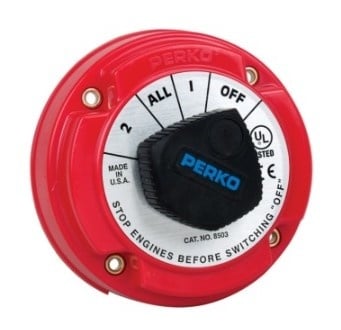 Perko 22251 - Battery Selector Switch For Two Or More Batteries