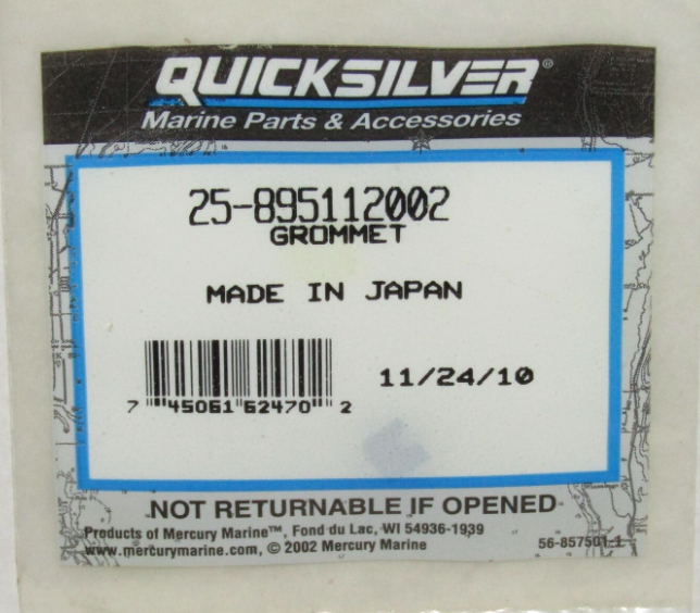 Quicksilver 25-895112002 - Grommet