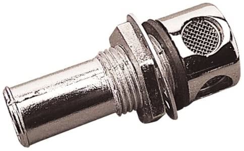 Seadog 3521101 - Straight Gas Tank Vent, Chrome Zinc , Carded