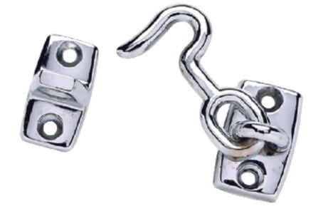 Seachoice 36211 - Chrome Plated Zinc Cabin Door Hook 1''3/4