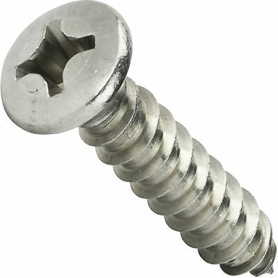 Seachoice B631 - Phillips Tapping Screws Oval Head #4 x 3/4