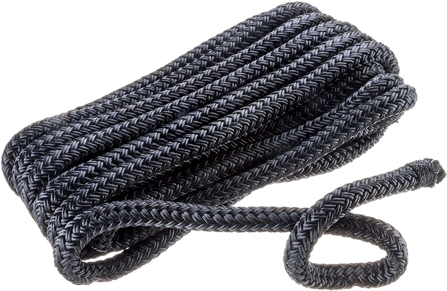 Seachoice 47090 - Double Braided Nylon Rope 3/8 Black Per Foot