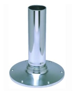 Garelick 75430 - EEz-in Fixed Height 2.875" Seat Base, Smooth Stanchion, Satin Anodized Finish 12"