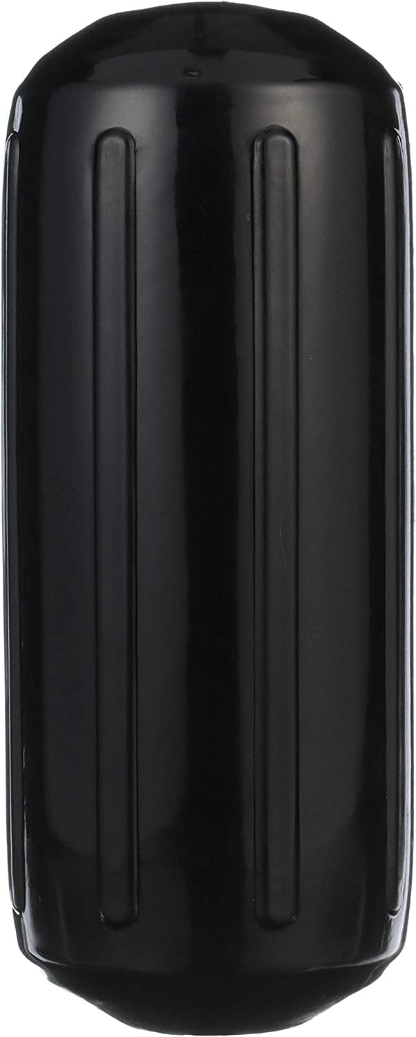 Seachoice 79141 - Fender, Center Hole, Ribbed 6x15, Black