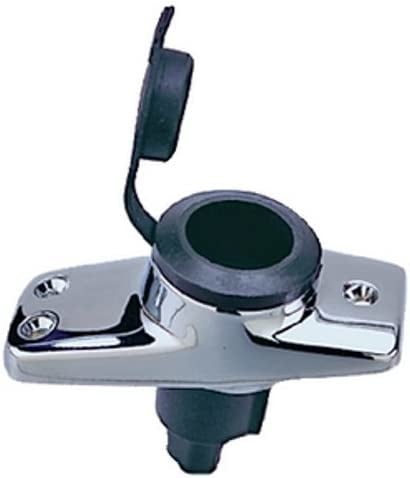 Seachoice 08281 - Spare Light Base , Chrome Plated Zamak , Rubber Cover
