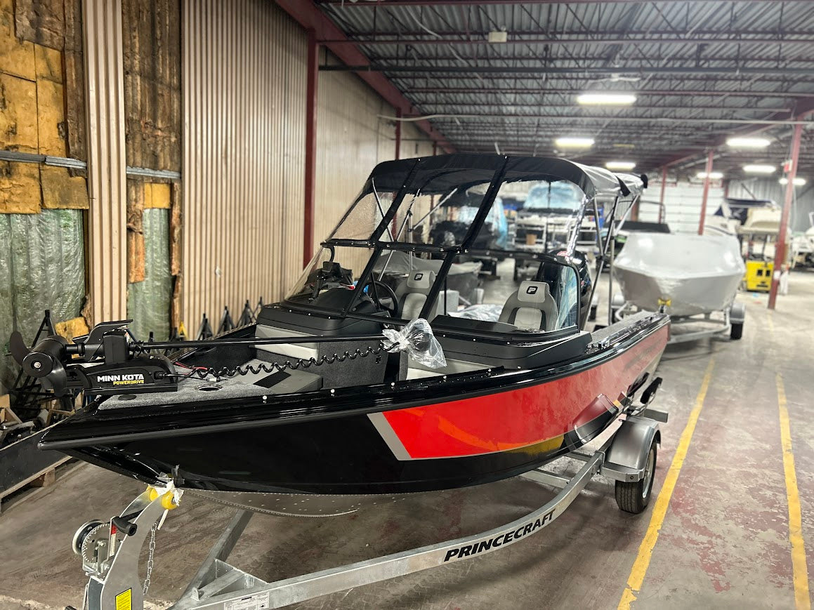 PRINCECRAFT SPORT 175 MAX (2026) – Octane Red & Black | Mercury 115 Pro XS + Galvanized Trailer