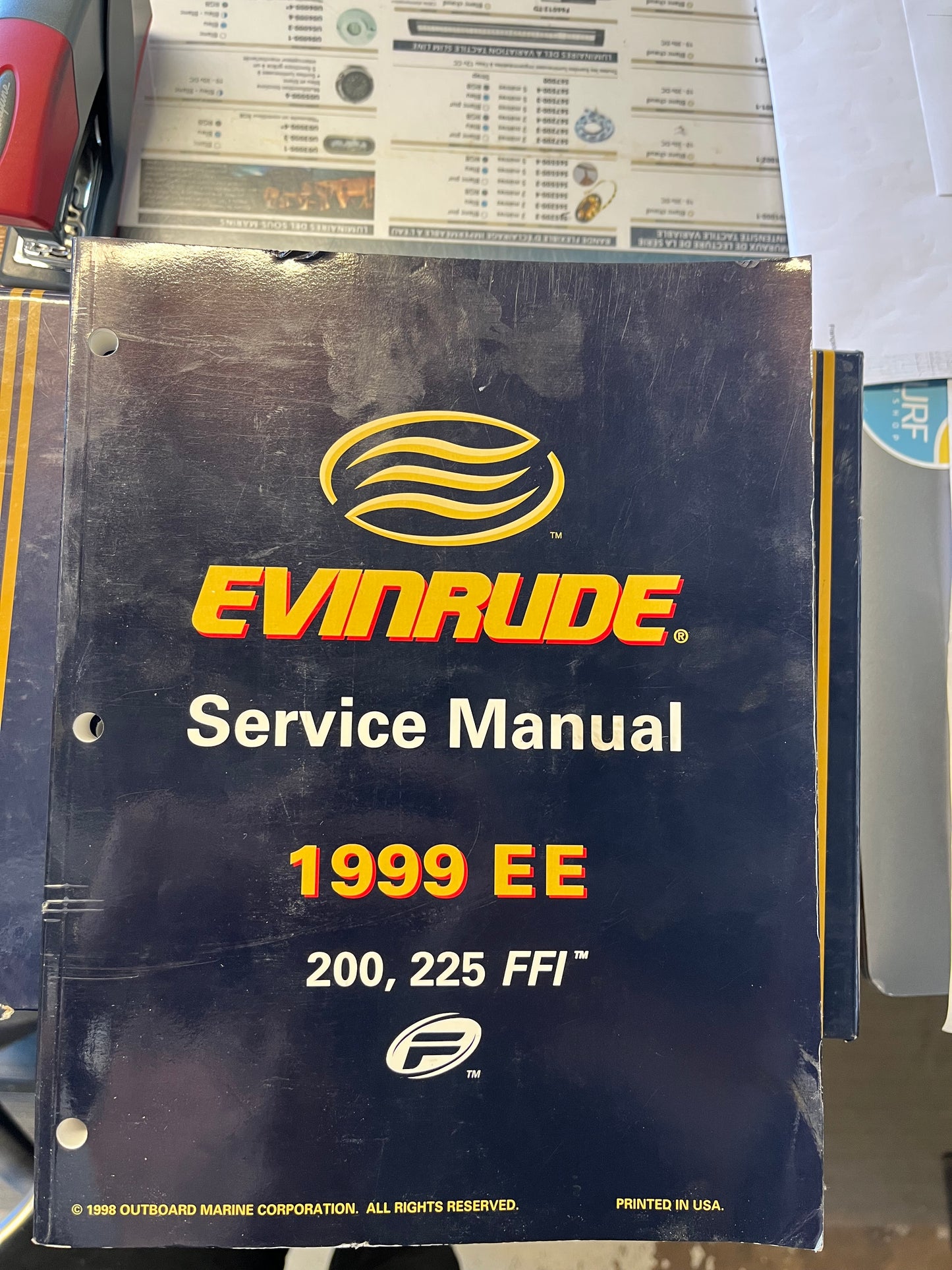 Johnson Evinrude 1999 EE Service Manual 200,225 FFI