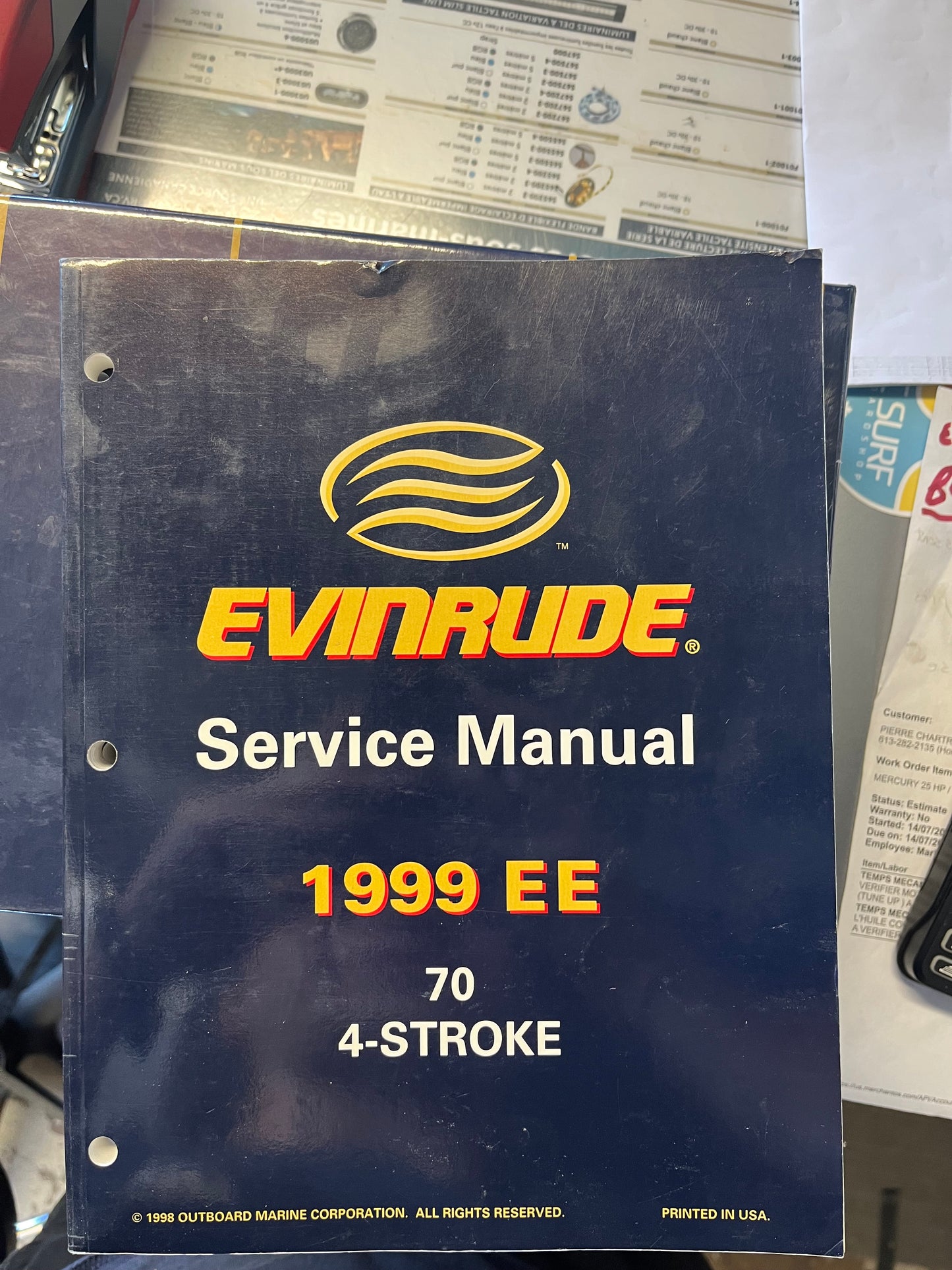 Johnson Evinrude 1999 EE Service Manual 70 4-STROKE