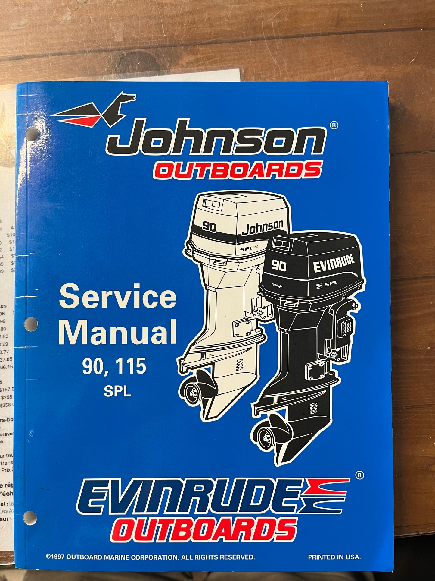 JOHNSON Evinrude Service Manual 60 THRU 70 P/N 500609