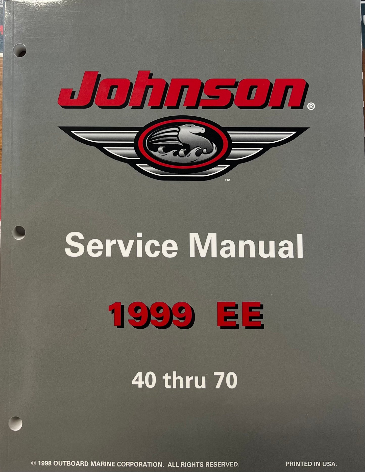 JOHNSON SERVICE MANUAL 1999 EE P/N 787030