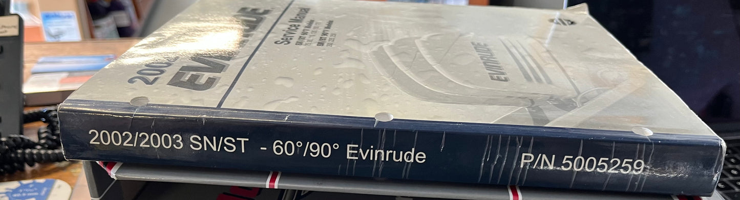 EVINRUDE OUTBOARD SERVICE MANUAL 2002/2003 P/N 5005259