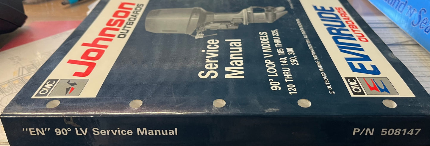 JOHNSON EVINRUDE OUTBOARD SERVICE MANUAL 1991 P/N 508147