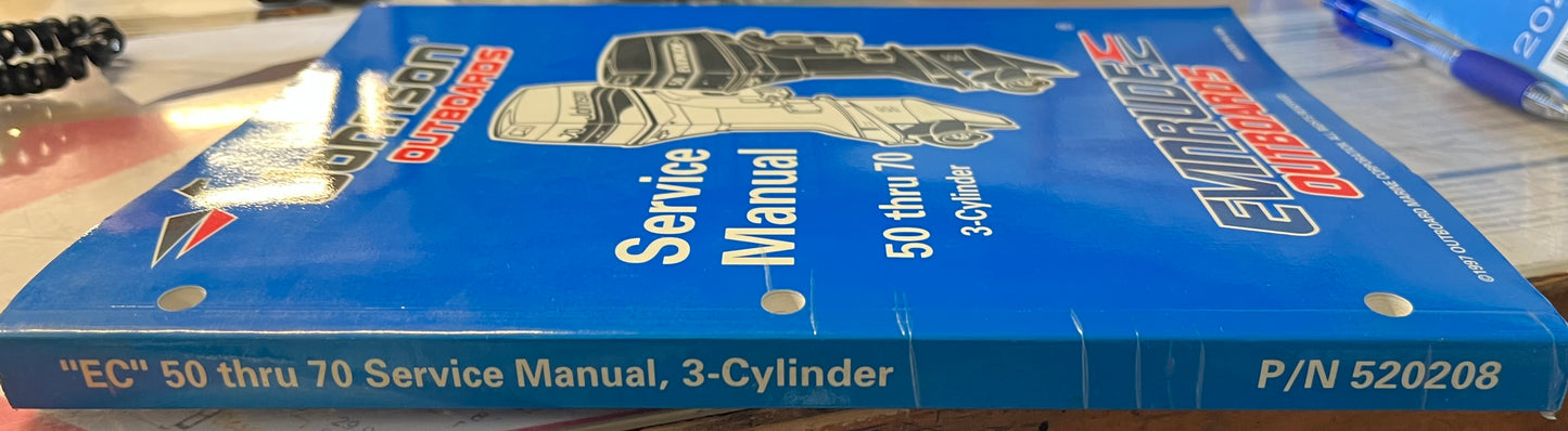 JOHNSON Evinrude Service Manual P/N 520208