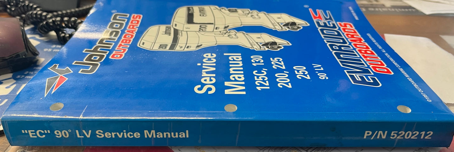 JOHNSON Evinrude Service Manual P/N 520212
