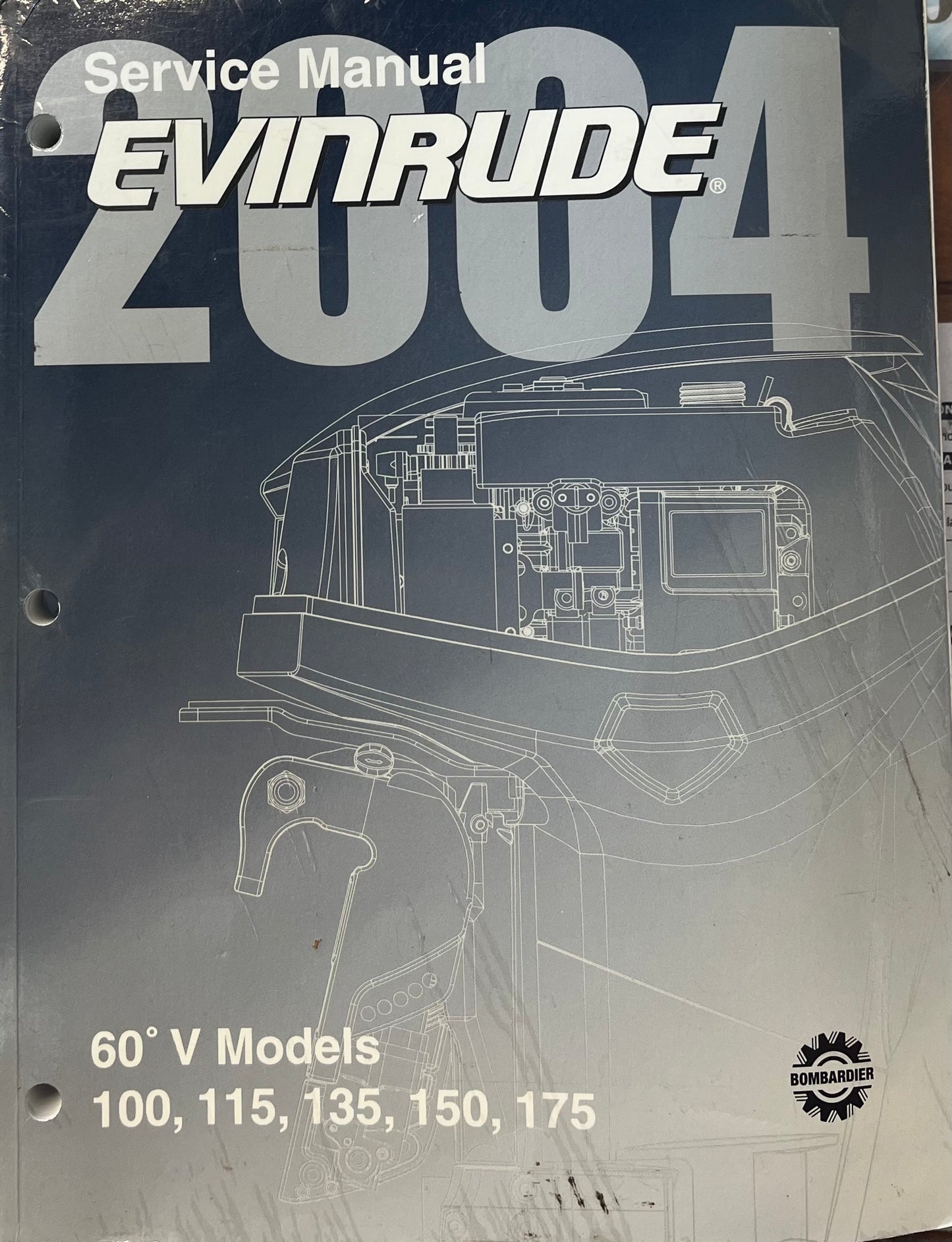 EVINRUDE SERVICE MANUAL 60° V MODELS P/N 5005636