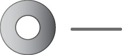 Seachoice B192 - Stainless Flat Washer #10