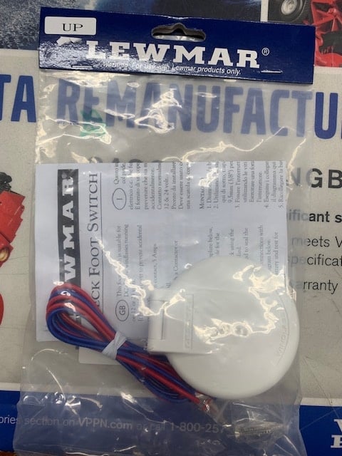 LEWNAR - Windlass Footswitch Assy Comp White Down
