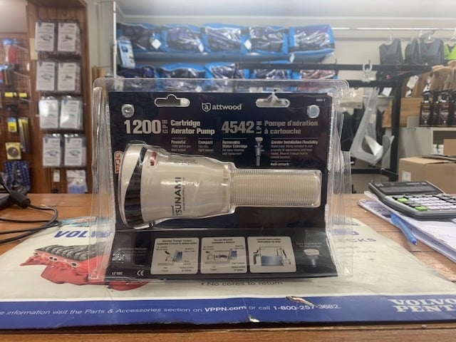 Attwood 23-46607 - Tsunami 1200 Cartrige Aerator Pump, Packaged