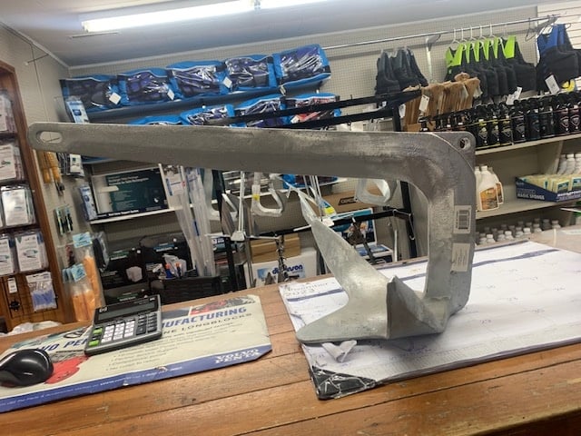 Seachoice 41680 - Hot Dipped Galvanized Claw Anchor, 22Lbs