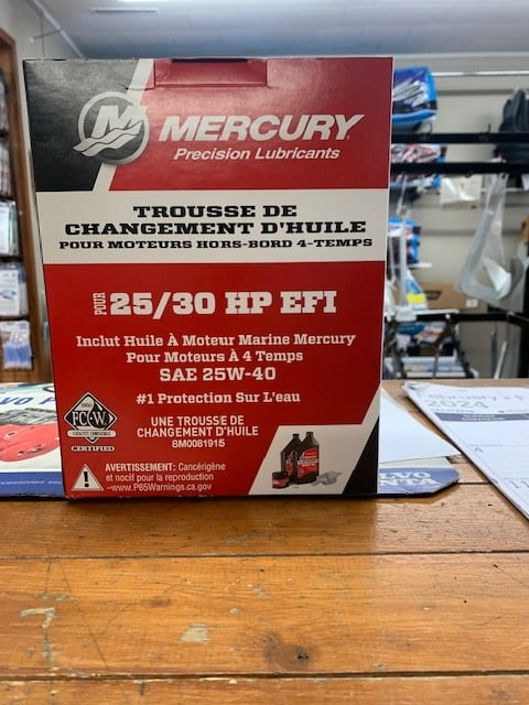 MERCURY - Oil Change Kit 4T 25/30 HP EFI