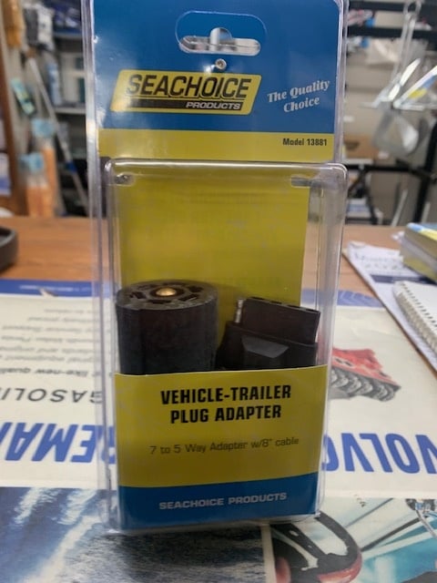 VEHICKE-TRAILER PUG ADAPTER 7 TO 5 WAY 8'' 13881