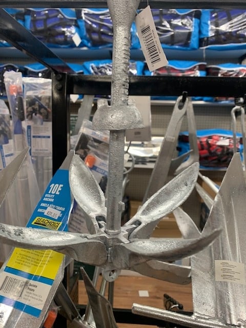FOLDING GRAPNEL ANCHOR 3.5LBS 41000