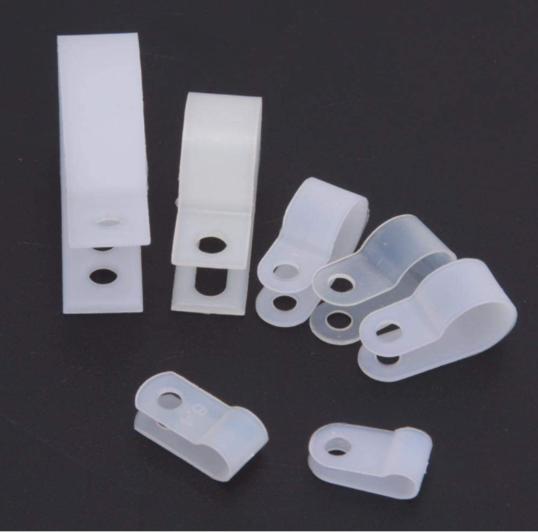 Ancor - 54 Piece Nylon Cable Clamp Assortment Natural 1/8" to 1/2"