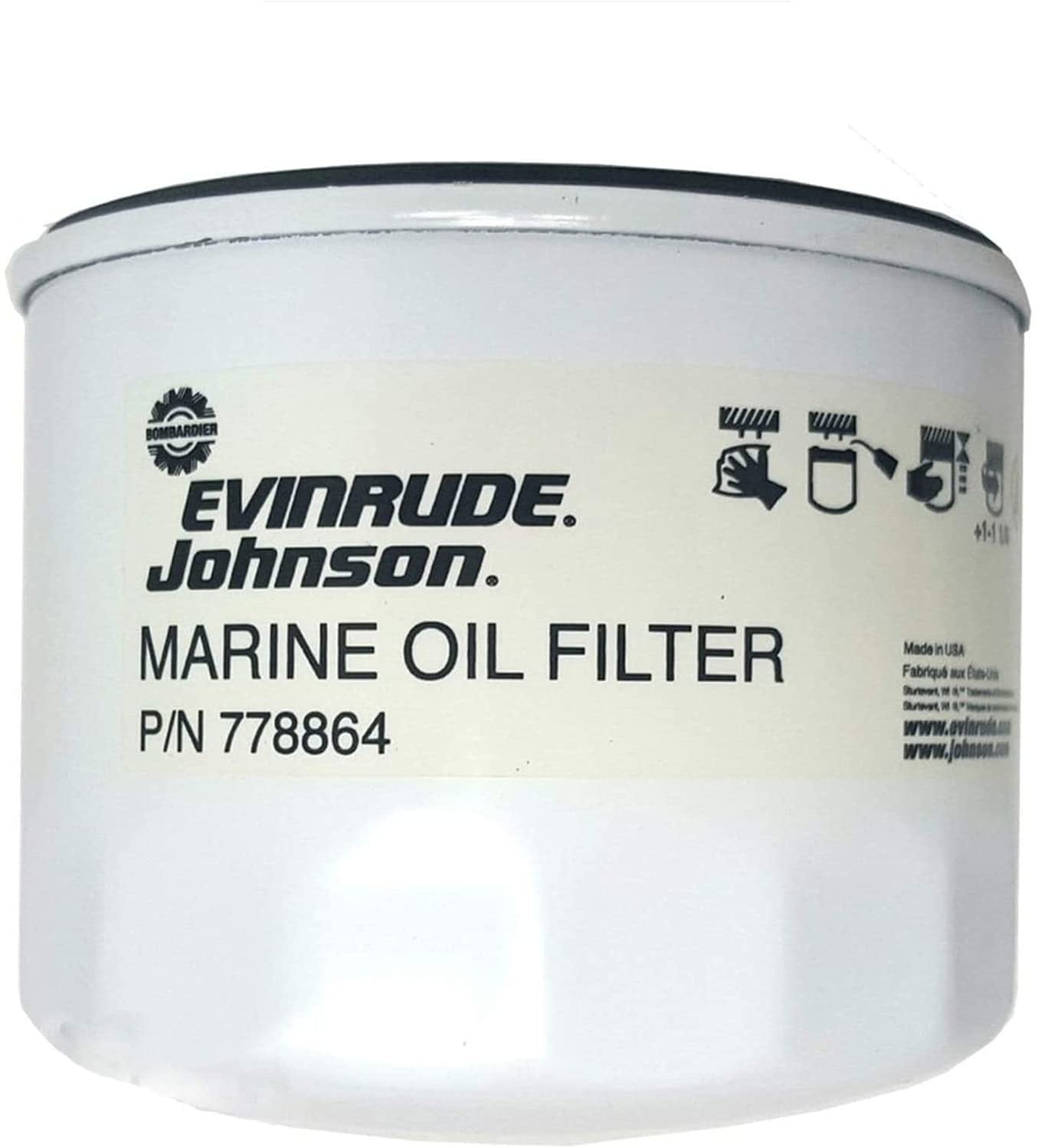 EVINRUDE JOHNSON 778864 - MARINE OIL FILTER