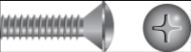 Seachoice B705 - Stainless Steel Phillips Machine Screw Oval Head 1/4-20 x 3”