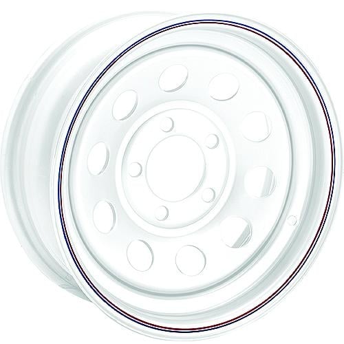 Steel Wheel (Rim), White With Stripes 12x4 5blt