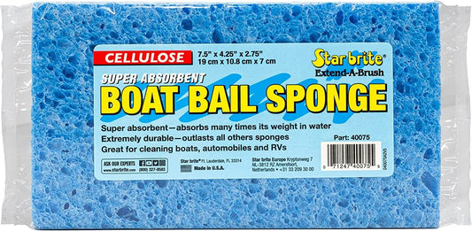 Starbrite 40075 - Super Absorbent Boat Bail Sponge, Cellulose