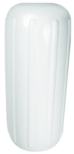 Seachoice 50-79131 - Center Hole Ribbed Fender, White, 10" x 25"