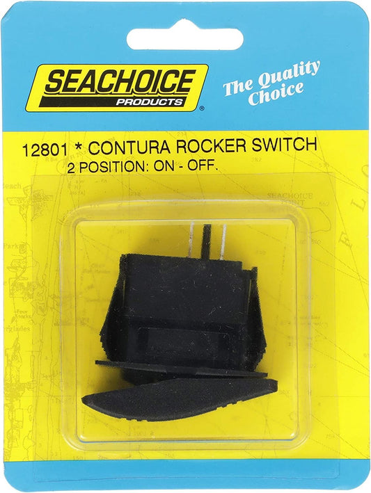 Seachoice 12801 - Contura Rocker Switch, On/Off 