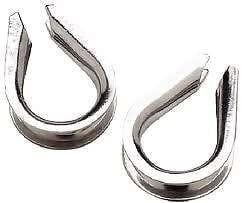 Seachoice 43391 - Rope Thimble-SS-3/16 (2/Card)