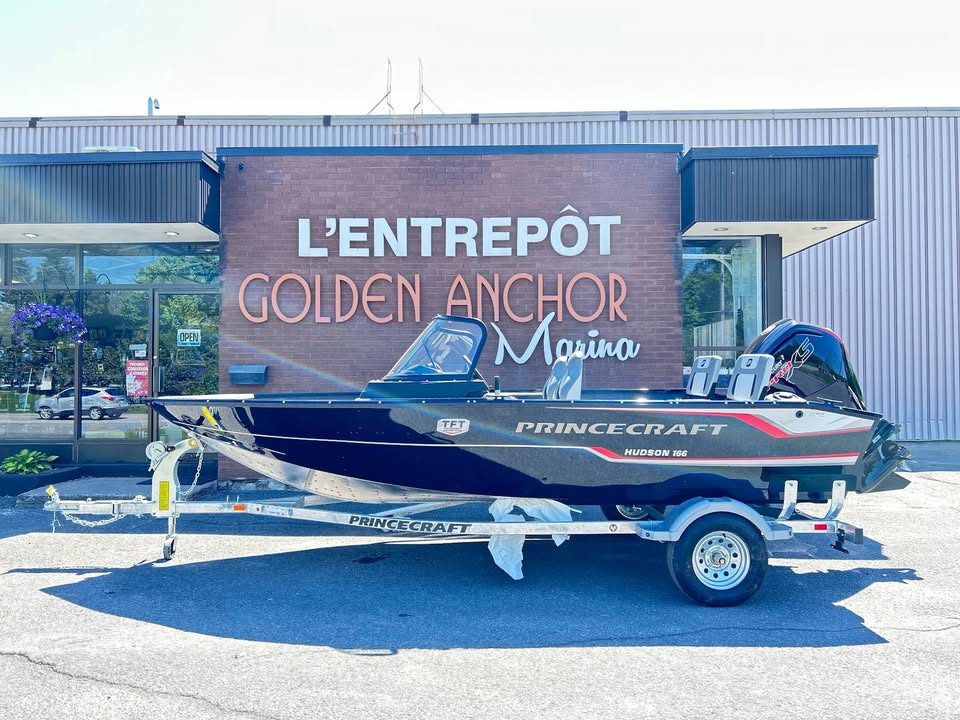 PRINCECRAFT HUDSON® 166 WS – Black (2025) | Mercury 115 Pro XS + Galvanized Trailer Included