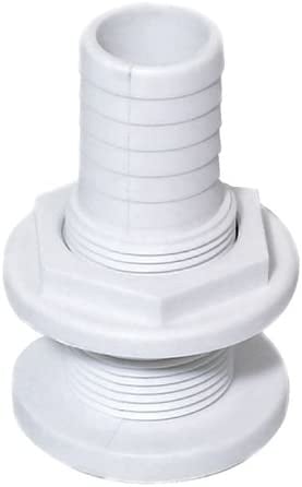 Seadog 5207501 - Thru-Hull Fitting 3/4” White Nylon