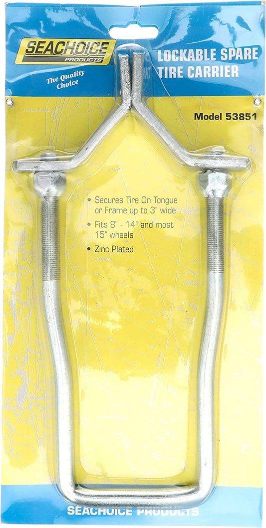 Seachoice 53851 - Lockable, Spare Tire Carrier, Zinc plated