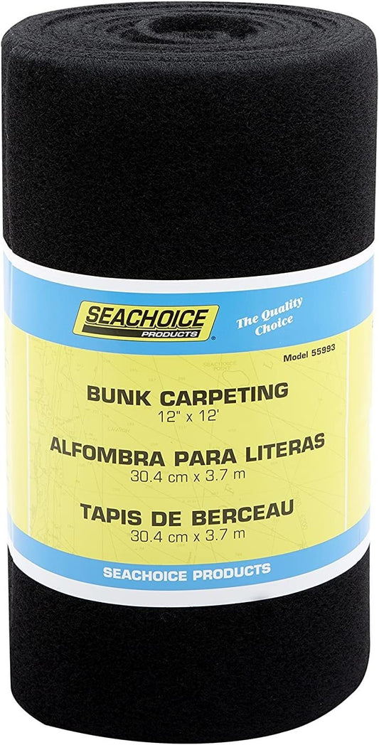 Seachoice 55993 - Bunk Carpeting 12" x 12', Black