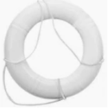 Dock Edge 686-55141F - 24" Life Ring White CCG Approved