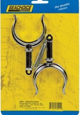 Seachoice 70501 - Chrome Plated Zinc Rowlock Horns Only (Sold as Pair)