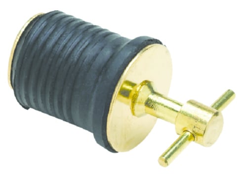Seachoice  50-18861 - Twist-Lock Brass Drain Plug 1-1/4"