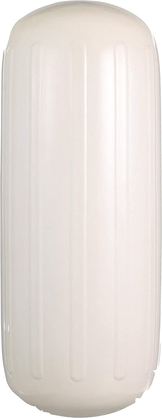 Seachoice 79131 - Fender, Center Hole, Ribbed, 10x25, White
