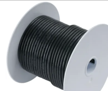 Ancor Marine Grade 111010 - Tinned Copper Battery Cable 8 ga. Black per foot