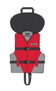Seachoice 99545 - Universal General Purpose Vest - Red/Gray, Child