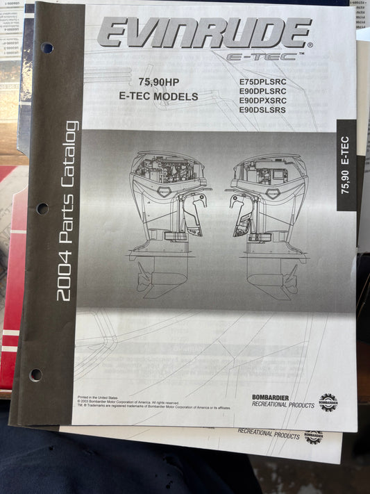 Johnson parts catalog book 2004 5005315