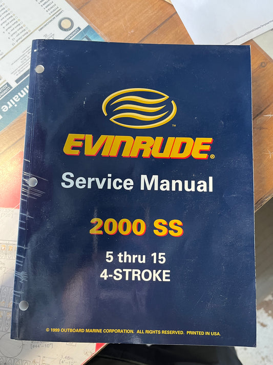 Evinrude Service Manual 2000 SS 5 THRU 15 4 STROKE